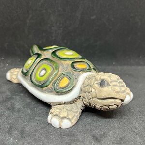 Artesania Rinconada Ceramic Turtle Figurine Uruguay Pottery Vintage Retired